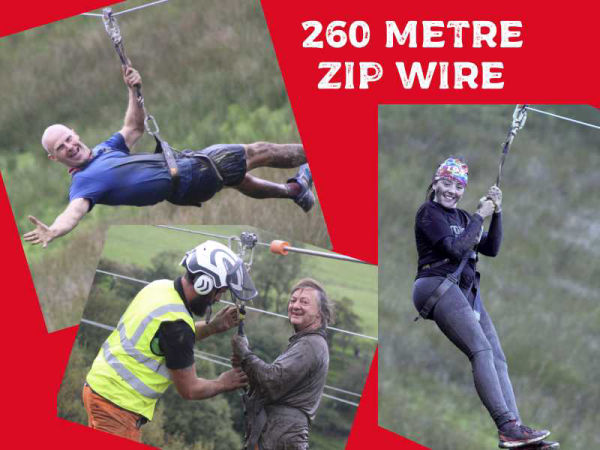 longest zip wire in the Peak District