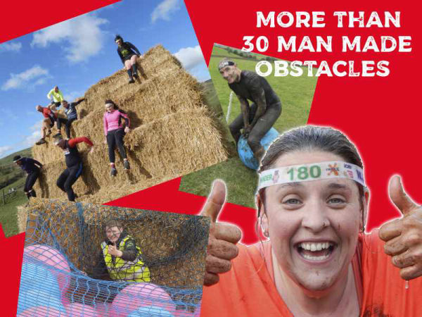 obstacle course race in the Peak District